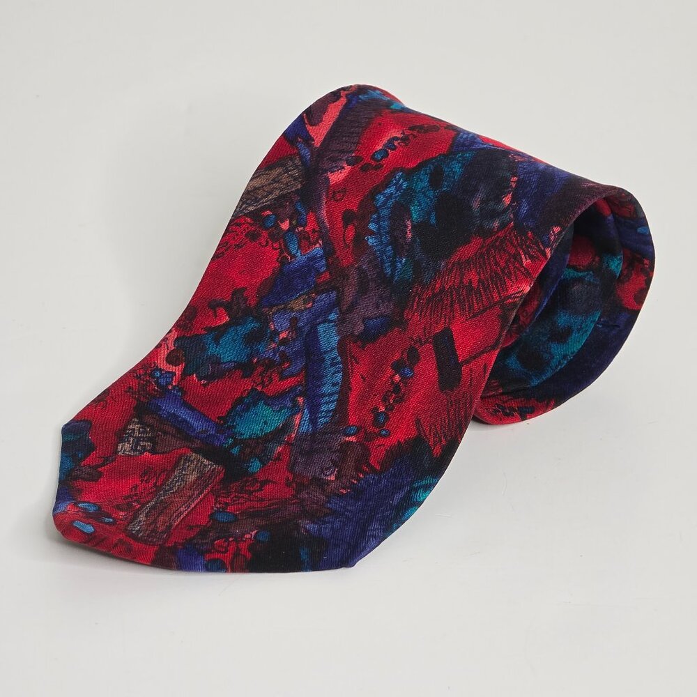 Jerry Garcia Neck Tie Collection‎ 6 Six The Bird Artsy 57" Red Blue